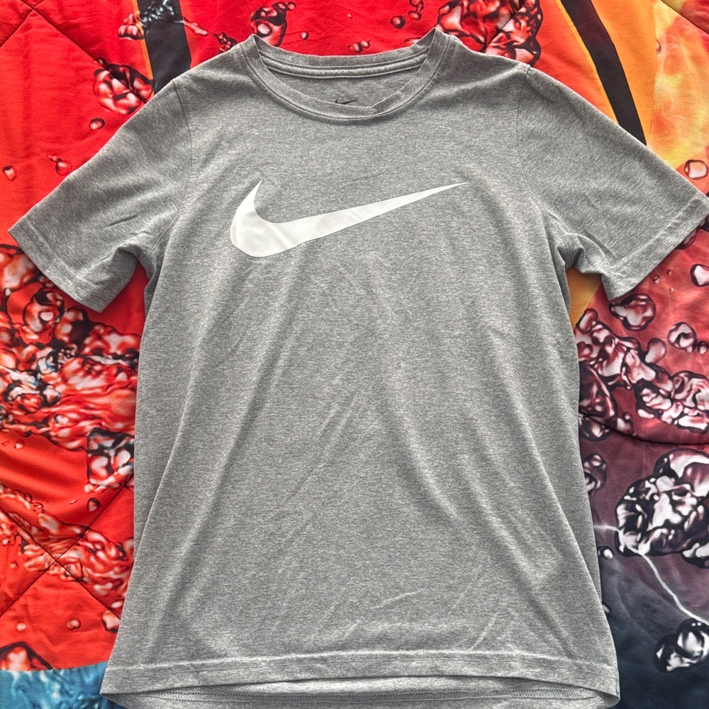 Nike Kids Gray Short Sleeve Dri-Fit Tee